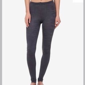 PLUSH STAY WARM AND STYLISH, FLEECE LINED GRAY TIGHTS SIZE LARGE